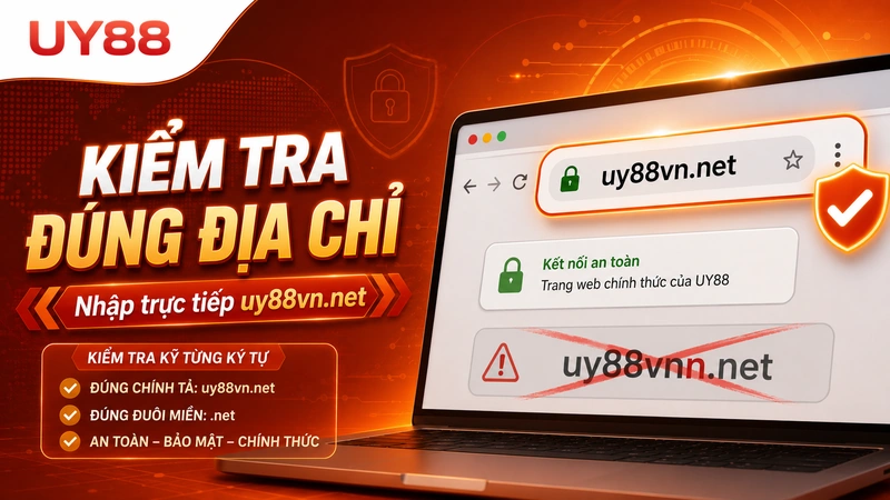 Cảnh báo kết nối không riêng tư khi truy cập link UY88