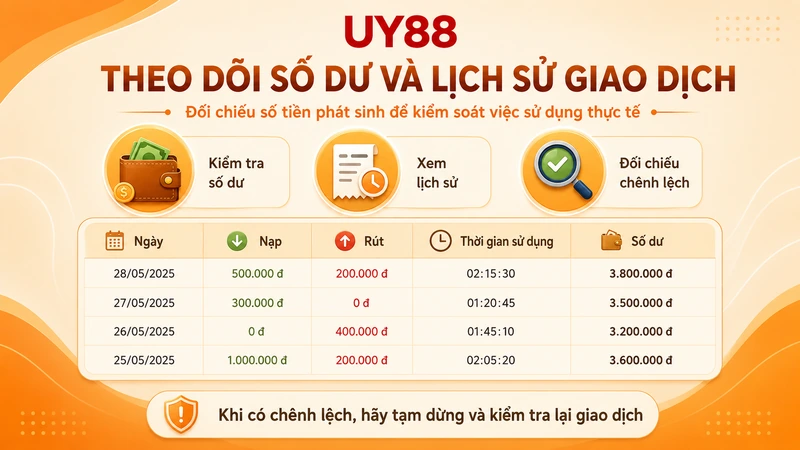 Các giới hạn cần đặt trước khi sử dụng UY88 gồm ngân sách thời gian và mốc dừng