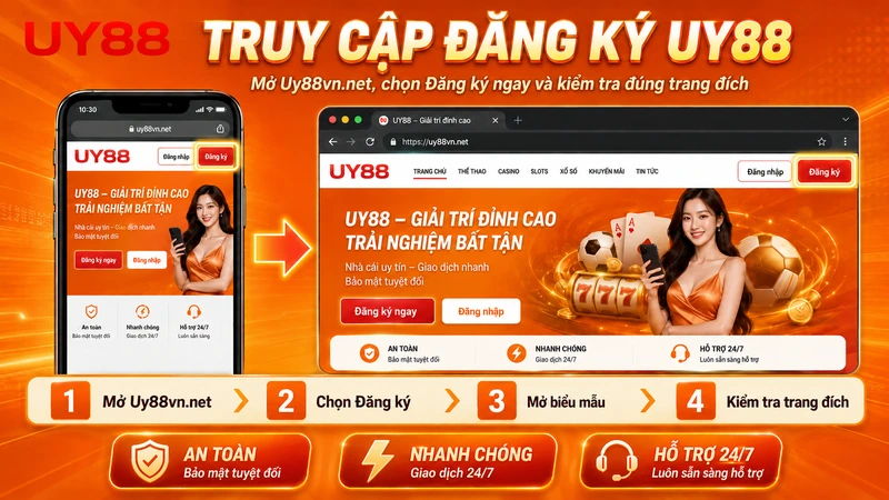 Cách điền biểu mẫu đăng ký tài khoản UY88