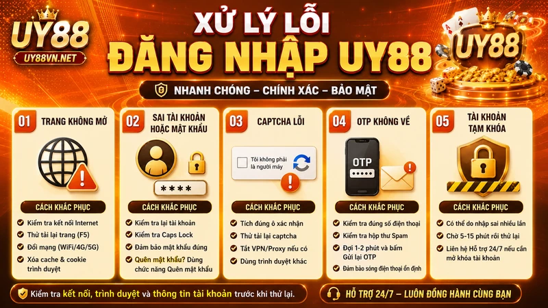 Biểu mẫu đăng nhập tài khoản UY88