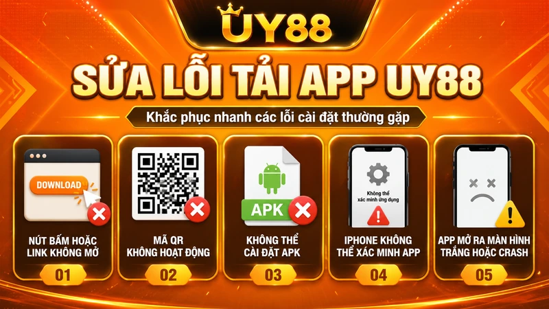 Cách xử lý lỗi tải và cài UY88