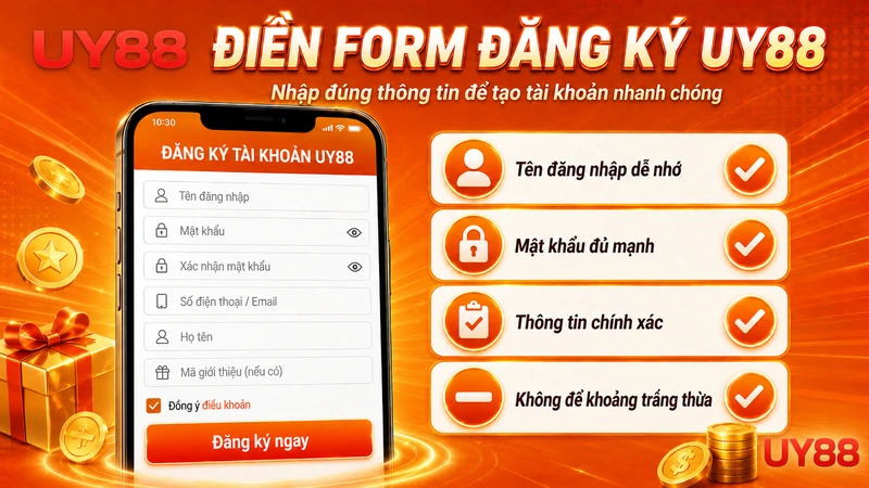 Vị trí nút đăng ký UY88 trên Uy88vn.net
