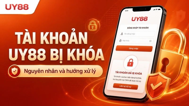 Tài khoản UY88 bị khóa và cách xử lý