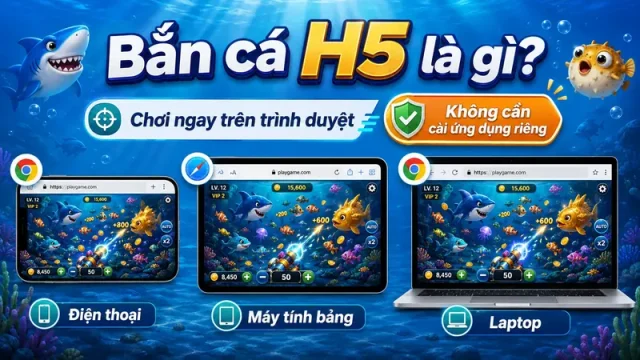 Bắn cá H5 chạy trực tiếp trên trình duyệt không cần cài app