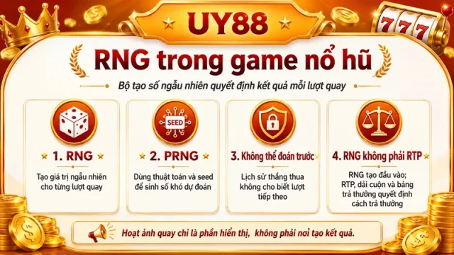 Cách RNG tạo kết quả trong game nổ hũ