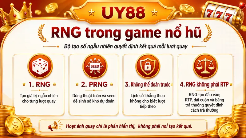 Cách RNG tạo kết quả trong game nổ hũ